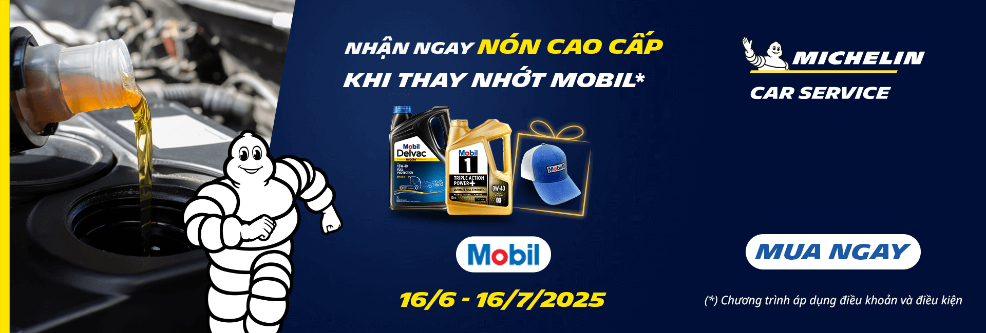 Thay nhớt xịn, nhận quà chất