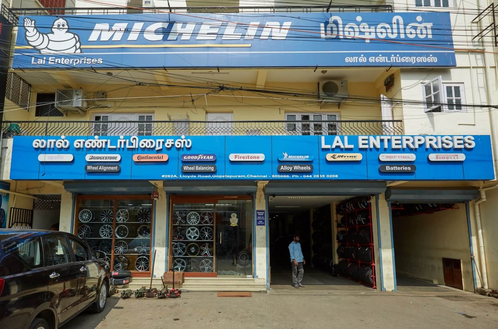 Michelin Tyres & Services Lal Enterprises, Gopalapuram, Chennai Car