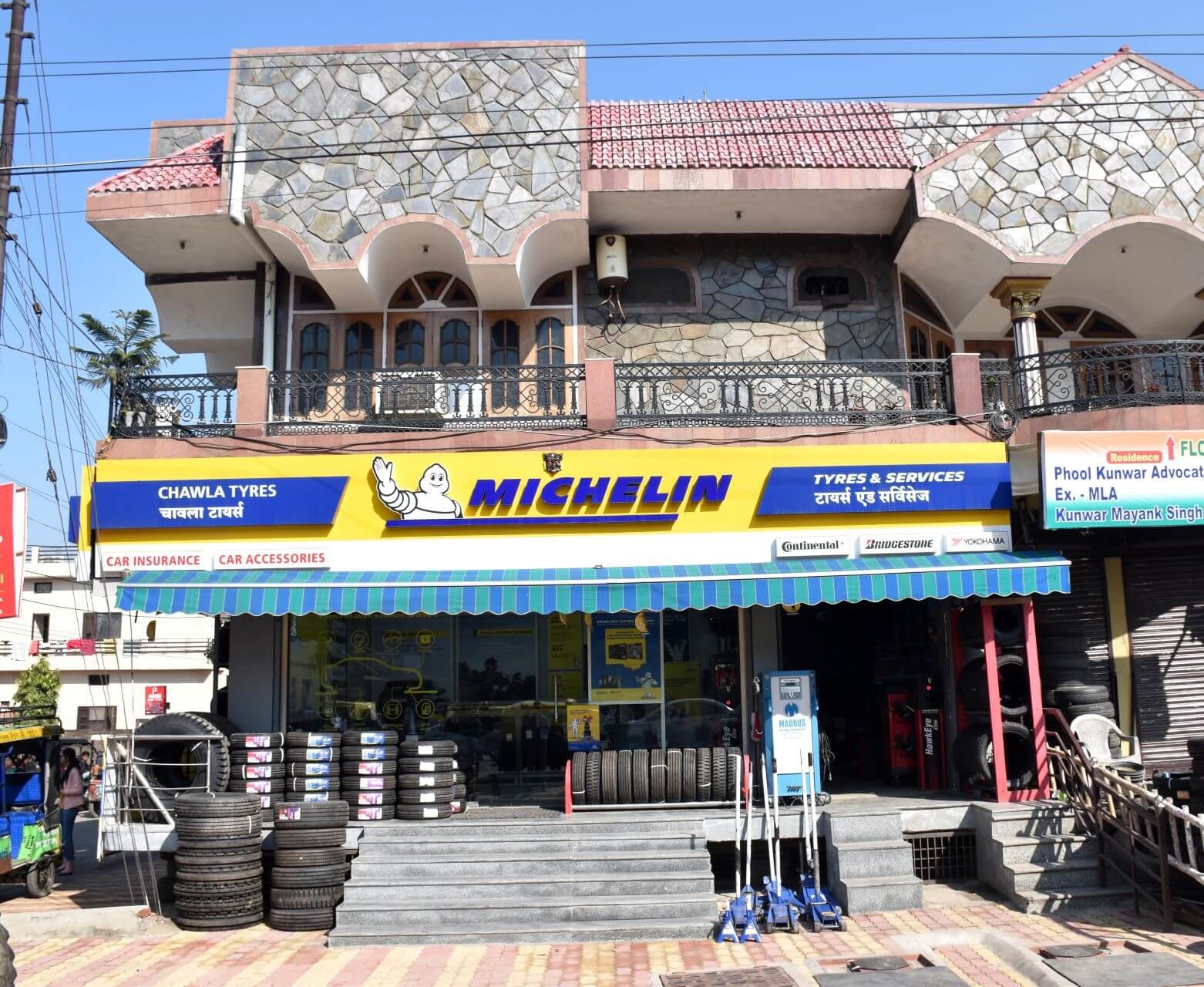 Michelin Tyres & Services Chawla Tyres, Deen Dayal Nagar, Moradabad Car & Bike Tyre Dealers